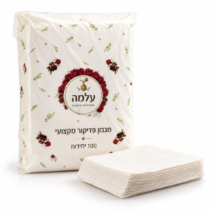 מגבון פדיקור עלמה 100 יחידות מידה 60/40